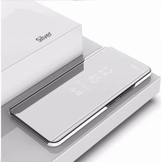 Samung S 24 Ultra Case Smart Mirror Leather Flip Cover For Samsung Galaxy S24 Ultra Plus S24Ultra 5G Magnetic Book Stand Coque