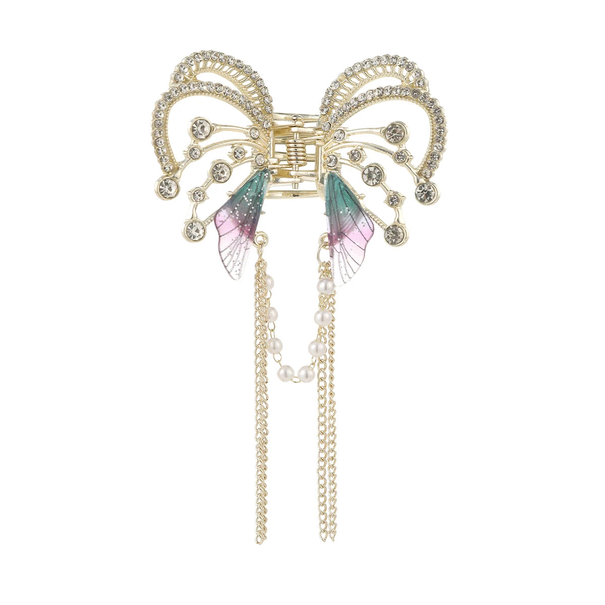 AWAYTR Shark Crab Clips Girls Hairpin Hair Accessories Korean Women Simple Hair Claw Clip Butterfly Pearl Tassel Hair Clip