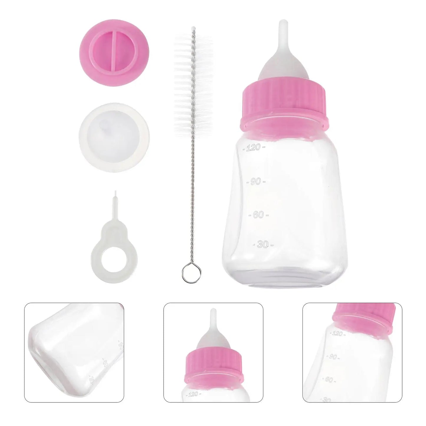 Pet Milk Bottle Cat Feeder Safe Durable Easy Cleaning Puppies Kittens Newborn Animals Pet Nurser Bottles Feeding Supplies