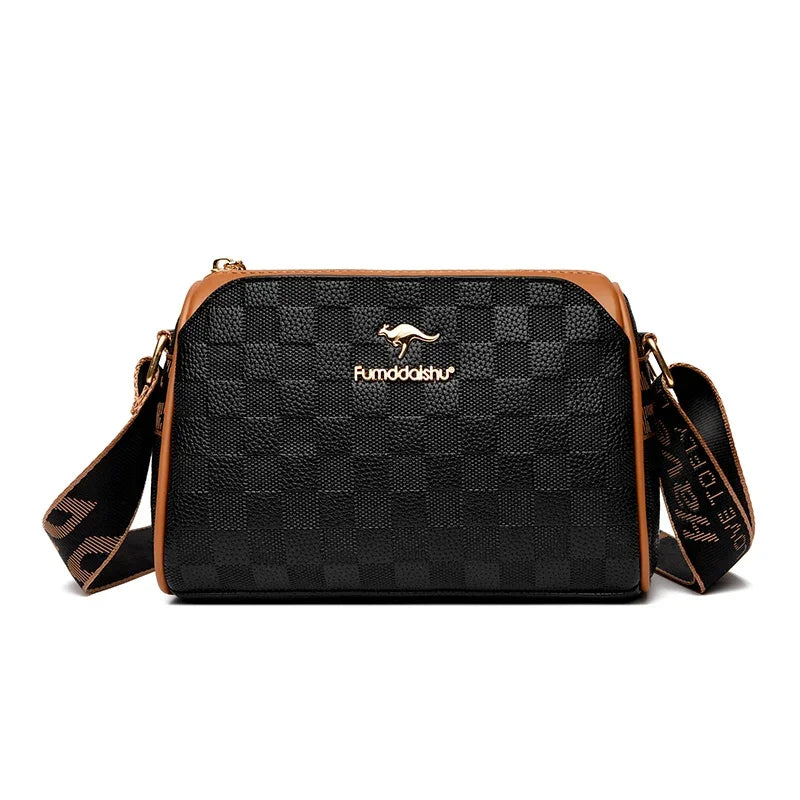 Women High Quality Soft Leather Shoulder Bags Luxury Designer Purses Crossbody Bag Ladies Vintage Messenger Commuting Sac A Main