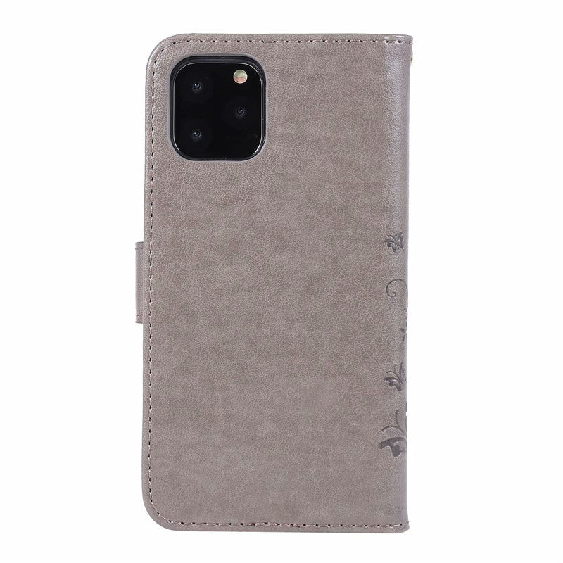 Butterfly Embossed Protective Leather Case Flip Cover Phone Case