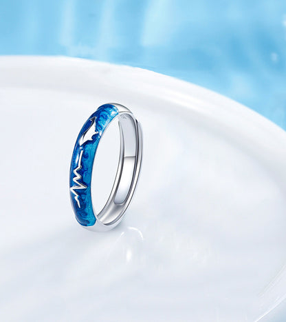 A Pair Of Trendy Personality Whale Rings