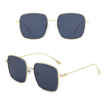 GCV 2022 New Fashion Polarized Women Square Metal Frame Sunglasses Luxury Sun Glass Ladies Lunette De Soleil Femme UV400