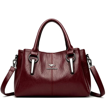 2025 Genuine 3 Layers High Quality Soft PU Leather Ladies Shoulder Crossbody Bags for Women Luxury Handbags Women Bags Designer