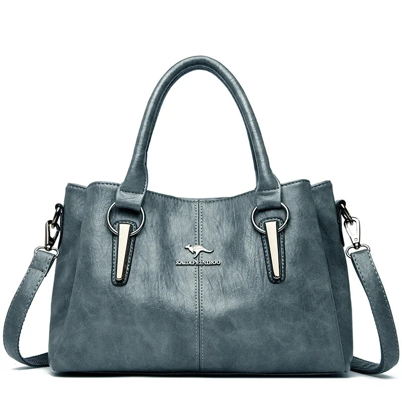 2025 Genuine 3 Layers High Quality Soft PU Leather Ladies Shoulder Crossbody Bags for Women Luxury Handbags Women Bags Designer