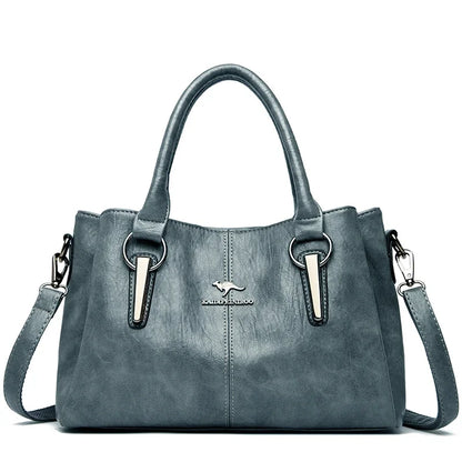 2025 Genuine 3 Layers High Quality Soft PU Leather Ladies Shoulder Crossbody Bags for Women Luxury Handbags Women Bags Designer