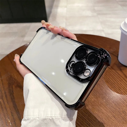 For Xiaomi Redmi Note 13 Pro 5G Mi Poco X6 F6 F5 F3 Plating Silicone Soft Case X6pro F6pro Four Corners Anti-shock Protect Cover