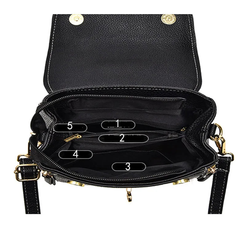 Women bag handbag bag for women 2025 shoulder bag sac a main femme luxury designer Genuine leather women's bag Bow Bucket bag