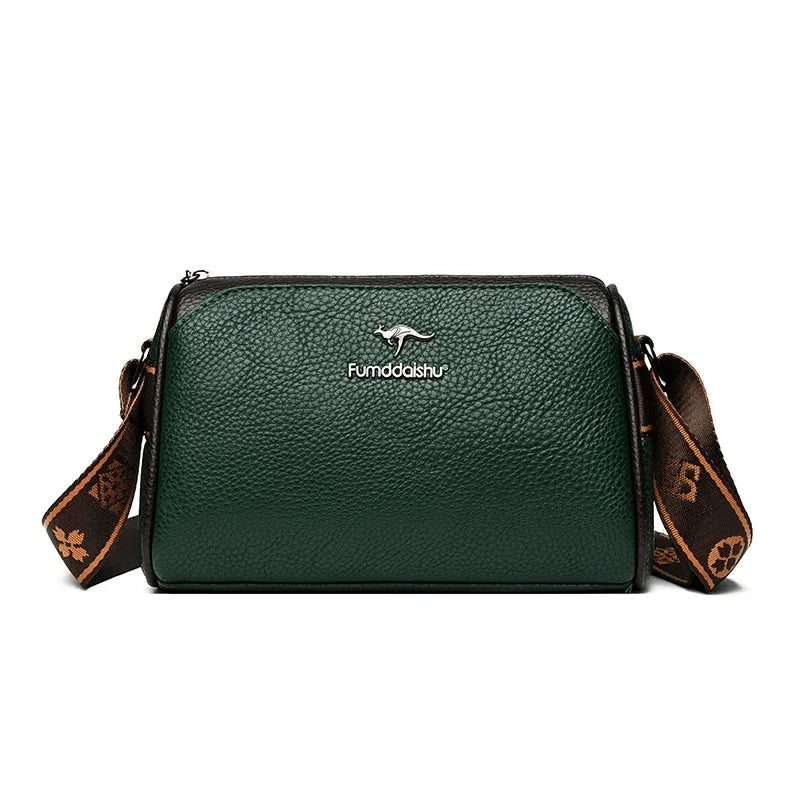 Women High Quality Soft Leather Shoulder Bags Luxury Designer Purses Crossbody Bag Ladies Vintage Messenger Commuting Sac A Main