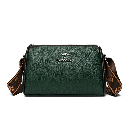 Women High Quality Soft Leather Shoulder Bags Luxury Designer Purses Crossbody Bag Ladies Vintage Messenger Commuting Sac A Main
