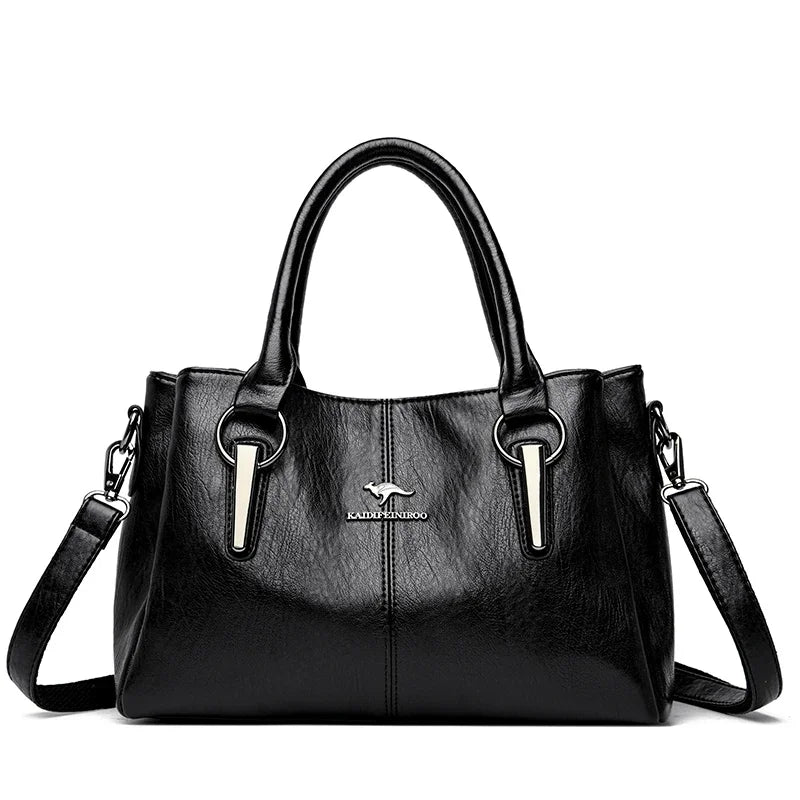 2025 Genuine 3 Layers High Quality Soft PU Leather Ladies Shoulder Crossbody Bags for Women Luxury Handbags Women Bags Designer