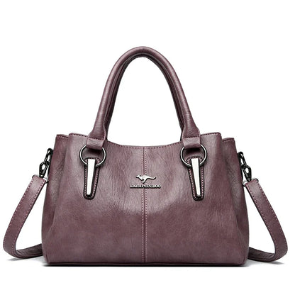 2025 Genuine 3 Layers High Quality Soft PU Leather Ladies Shoulder Crossbody Bags for Women Luxury Handbags Women Bags Designer