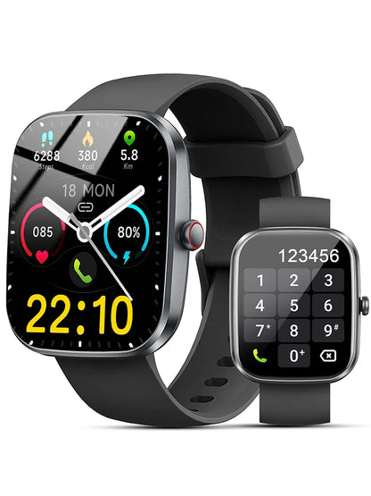 Smart Watch, 1.91"Smartwatch for Men Women (Answer/Make Call), Fitness Tracker with 100+ Sport Modes, IP68 Waterproof.