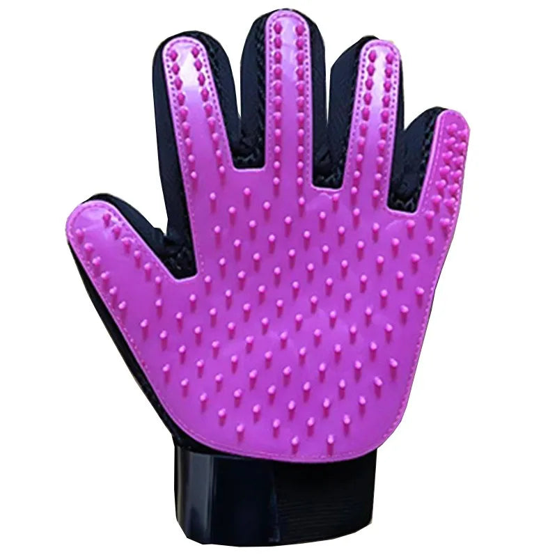 Popular hot selling pet dogs and cat hair combing gloves sturdy and durable effective hair combing pet supplies