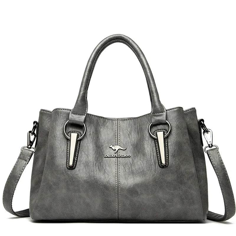 2025 Genuine 3 Layers High Quality Soft PU Leather Ladies Shoulder Crossbody Bags for Women Luxury Handbags Women Bags Designer