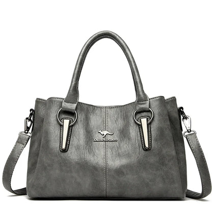 2025 Genuine 3 Layers High Quality Soft PU Leather Ladies Shoulder Crossbody Bags for Women Luxury Handbags Women Bags Designer