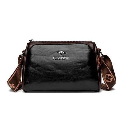 Women High Quality Soft Leather Shoulder Bags Luxury Designer Purses Crossbody Bag Ladies Vintage Messenger Commuting Sac A Main