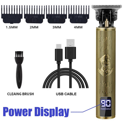 Hair Clipper for Men T9 Electric Hair Cutting Machine Barber Shaver Rechargeable Hair Trimmer Beard Shaving