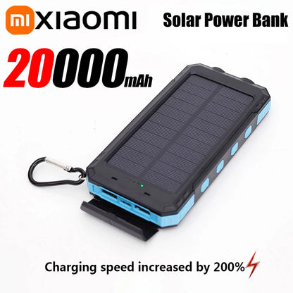 Xiaomi 200000mAh Solar Power Bank Portable High Capacity Charger Compatible USB-C 120W Super Fast Charging For iphone Samsung
