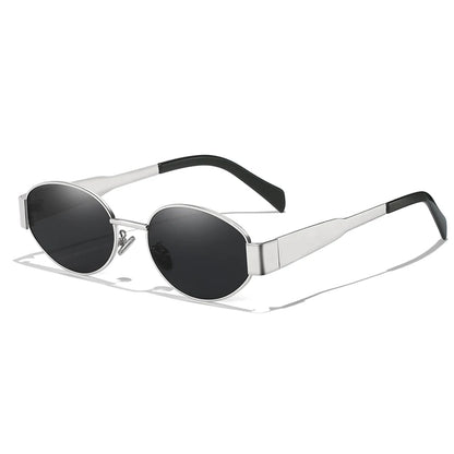 New Sunglasses For Women And Men UV400 Sun Glasses Alloy Oval Eyewear