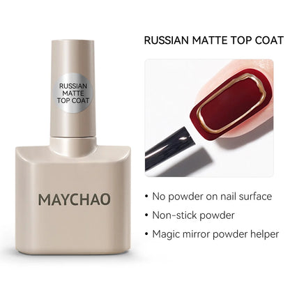 MAYCHAO 12ml Jelly Gel Nail Polish Semi Permanent Top Coat Soak Off UV LED Gel Art Nail Varnish Manicure Long Lasting Nail Gel