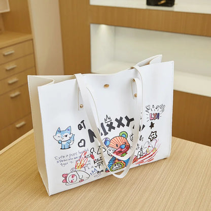 Casual Trend Shoulder Bag Women's Tote Bag Fashion Large Capacity Crocodile Pattern Shopping Bag Foreign Trade Women's Bag