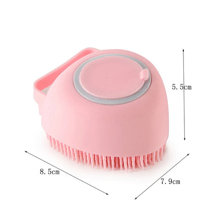 Popular hot-selling pet cat and dog silicone bath brush cleaning care bath massage brush safe and non-toxic pet supplies