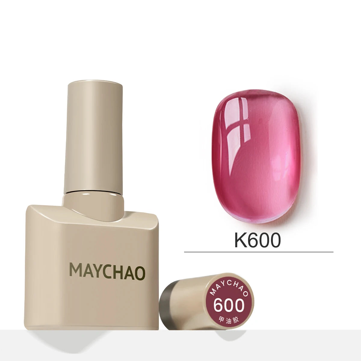 MAYCHAO 12ml Jelly Gel Nail Polish Semi Permanent Top Coat Soak Off UV LED Gel Art Nail Varnish Manicure Long Lasting Nail Gel