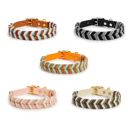 Pet Supplies Handmade Dog Collar Fashion Colorful Design Cat Neck Ring For Outdoor Walking Dog Collar High-End Adjustable Collar