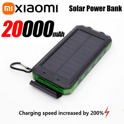 Xiaomi 200000mAh Solar Power Bank Portable High Capacity Charger Compatible USB-C 120W Super Fast Charging For iphone Samsung