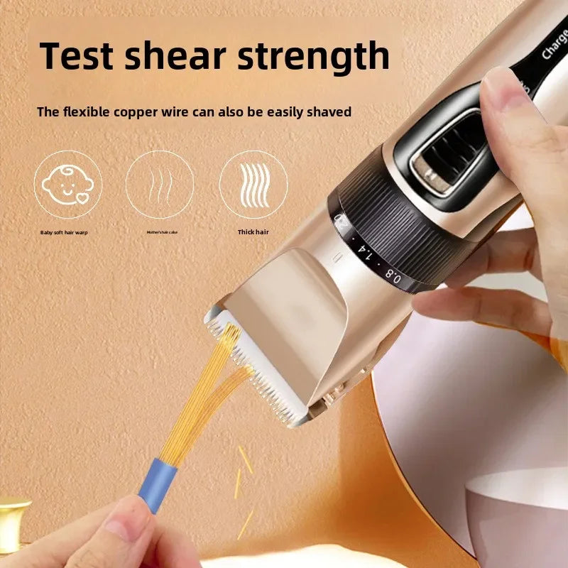 Home Electric Hair Clipper Set, Low Noise and Long Battery Life Hair Trimmer, USB Rechargeable Shaver and Hair Cutting Tool.