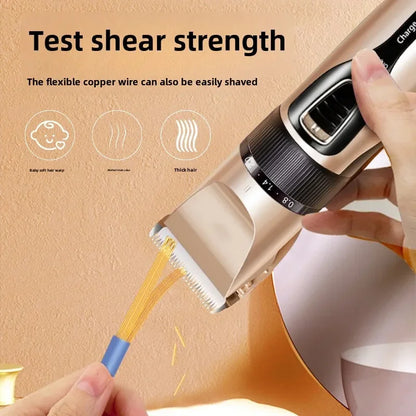 Home Electric Hair Clipper Set, Low Noise and Long Battery Life Hair Trimmer, USB Rechargeable Shaver and Hair Cutting Tool.