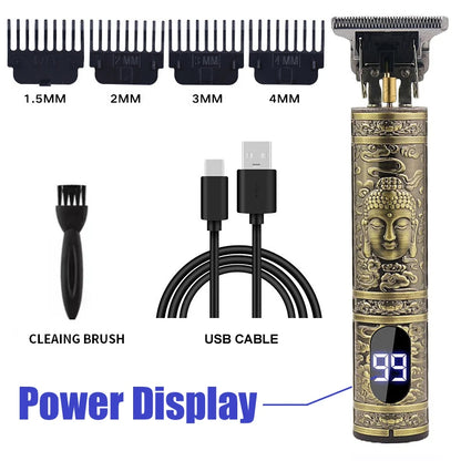 Hair Clipper for Men T9 Electric Hair Cutting Machine Barber Shaver Rechargeable Hair Trimmer Beard Shaving