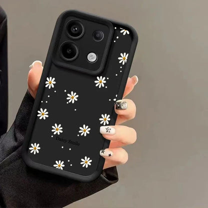 Daisy Flowers Matte Phone Case for Xiaomi Redmi Note 13 12 Pro Plus 4G 5G 13C 12C Turbo 3 11 11S 10 10S 12S Shockproof Cover