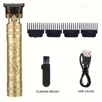 High-Power Electric Clippers Designed for Barbershops, Ideal for Shaving And Trimming with USB Charging.