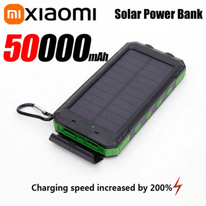 Xiaomi 200000mAh Solar Power Bank Portable High Capacity Charger Compatible USB-C 120W Super Fast Charging For iphone Samsung