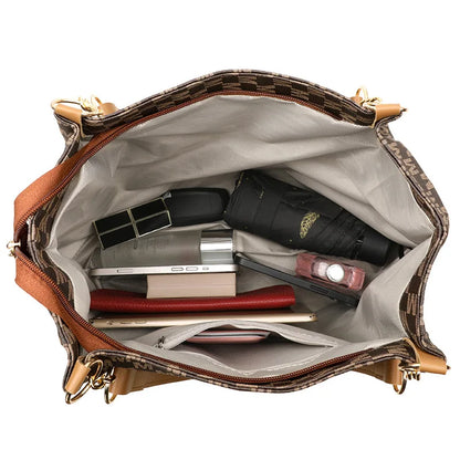Woman shoulder bag Large capacity Handbag for Women 2025 Crossbody bag pattern PU Portable bucket bag ladies messenger bags