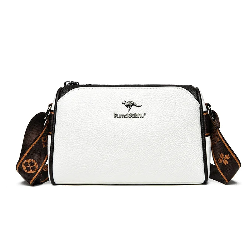 Women High Quality Soft Leather Shoulder Bags Luxury Designer Purses Crossbody Bag Ladies Vintage Messenger Commuting Sac A Main