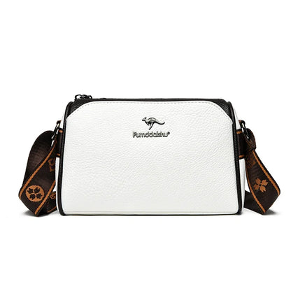 Women High Quality Soft Leather Shoulder Bags Luxury Designer Purses Crossbody Bag Ladies Vintage Messenger Commuting Sac A Main