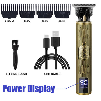 Hair Clipper for Men T9 Electric Hair Cutting Machine Barber Shaver Rechargeable Hair Trimmer Beard Shaving