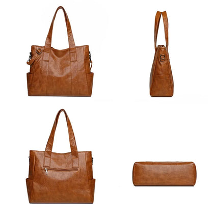 3 Set Women's New High-quality PU Leather Shoulder Cross-body Bags Luxury Designer Ladies Messenger Commuting Versatile Handbags