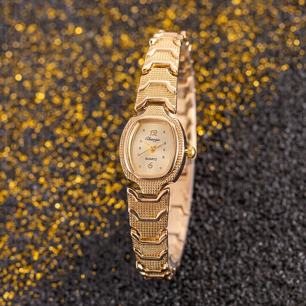 Simple Elegant Small Dial Watches Women Luxury Gold Ladies Quartz Wrist Watches Top Brand Women Bracelet Watch relogio feminino