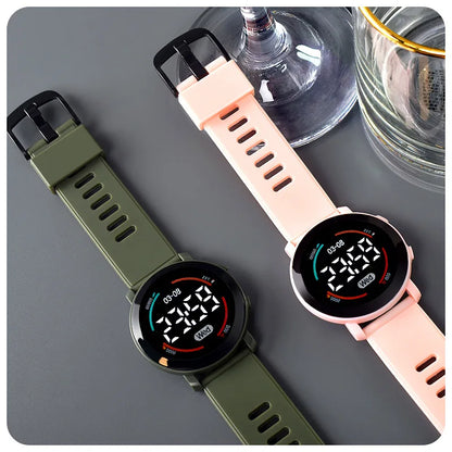 Ladies' electronic watch, minimalist sports LED electronic watch