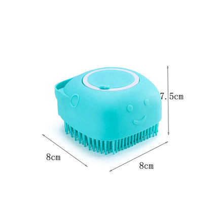 Popular hot-selling pet cat and dog silicone bath brush cleaning care bath massage brush safe and non-toxic pet supplies