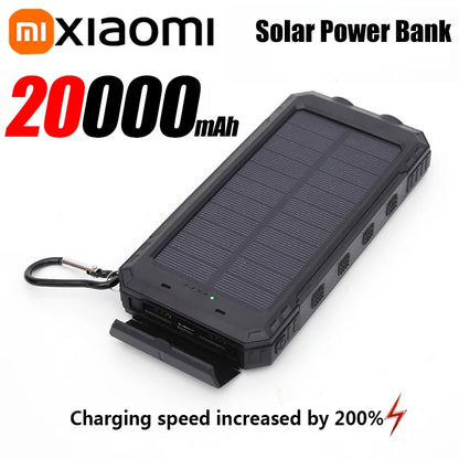 Xiaomi 200000mAh Solar Power Bank Portable High Capacity Charger Compatible USB-C 120W Super Fast Charging For iphone Samsung