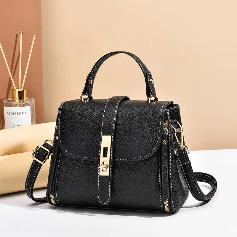 Women bag handbag bag for women 2025 shoulder bag sac a main femme luxury designer Genuine leather women's bag Bow Bucket bag