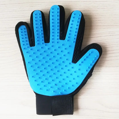 Popular hot selling pet dogs and cat hair combing gloves sturdy and durable effective hair combing pet supplies