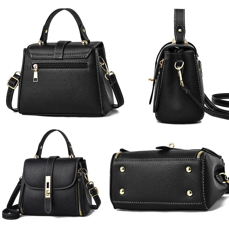 Women bag handbag bag for women 2025 shoulder bag sac a main femme luxury designer Genuine leather women's bag Bow Bucket bag