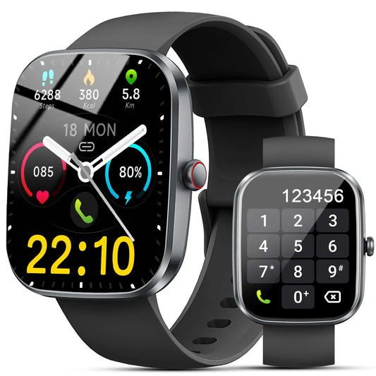 Smart Watch, 1.91"Smartwatch for Men Women (Answer/Make Call), Fitness Tracker with 100+ Sport Modes, IP68 Waterproof.