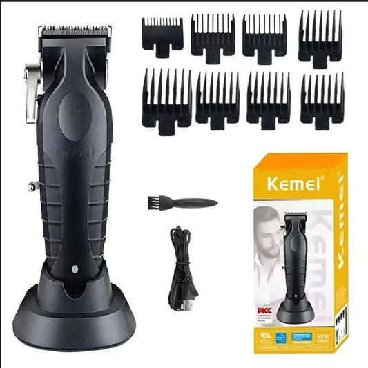 Kemei 2299 Barber Cordless Hair Trimmer 0mm Zero Gapped Carving Clipper Detailer Professional Electric Finish Cutting Machine